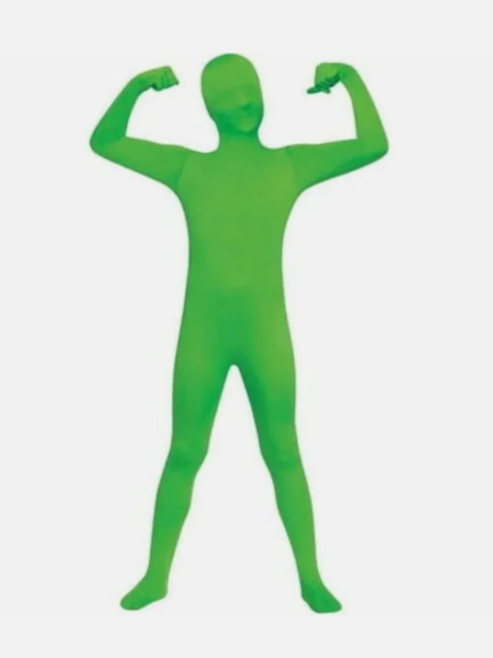 Kids Green Skin Halloween Costume Small Full Body 1 Piece Bodysuit
